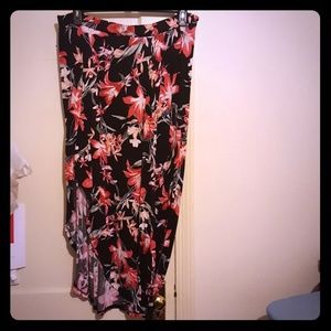 Flower Print Skirt